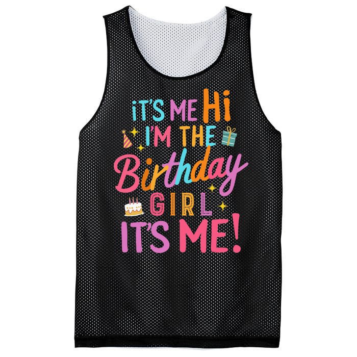 Birthday Party Hi Its Me Im The Birthday Mesh Reversible Basketball Jersey Tank