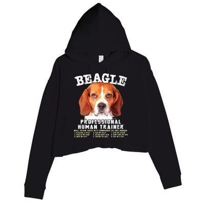 Beagle Professional Human Trainer Crop Fleece Hoodie