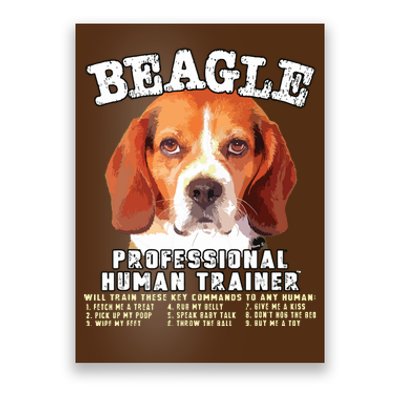 Beagle Professional Human Trainer Poster