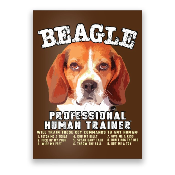 Beagle Professional Human Trainer Poster