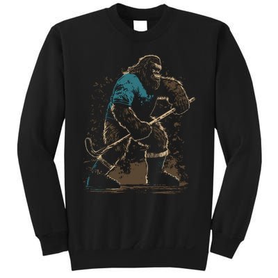 Bigfoot Playing Hockey Sweatshirt