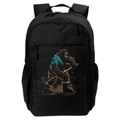 Bigfoot Playing Hockey Daily Commute Backpack