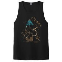 Bigfoot Playing Hockey PosiCharge Competitor Tank