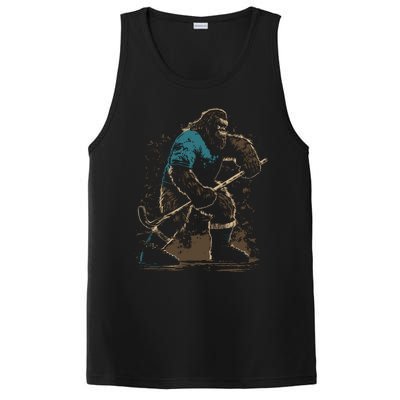 Bigfoot Playing Hockey PosiCharge Competitor Tank