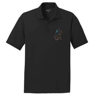 Bigfoot Playing Hockey PosiCharge RacerMesh Polo