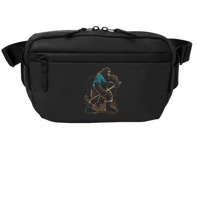 Bigfoot Playing Hockey Crossbody Pack