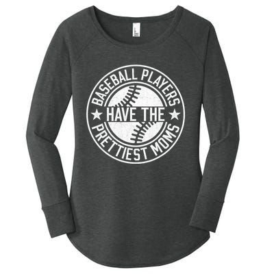 Baseball Players Have The Prettiest Moms Funny Baseball Women's Perfect Tri Tunic Long Sleeve Shirt