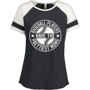 Baseball Players Have The Prettiest Moms Funny Baseball Enza Ladies Jersey Colorblock Tee