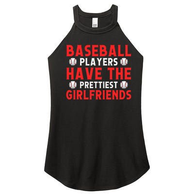 Baseball players have the prettiest girlfriends baseball Women's Perfect Tri Rocker Tank