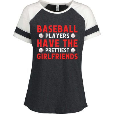 Baseball players have the prettiest girlfriends baseball Enza Ladies Jersey Colorblock Tee