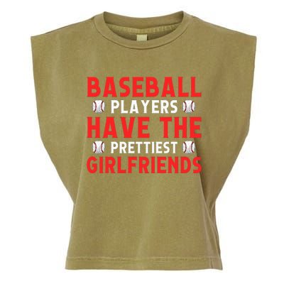 Baseball players have the prettiest girlfriends baseball Garment-Dyed Women's Muscle Tee