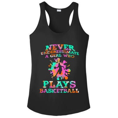 Basketball Player Hoops Streetball Baller Basketball Gift Ladies PosiCharge Competitor Racerback Tank