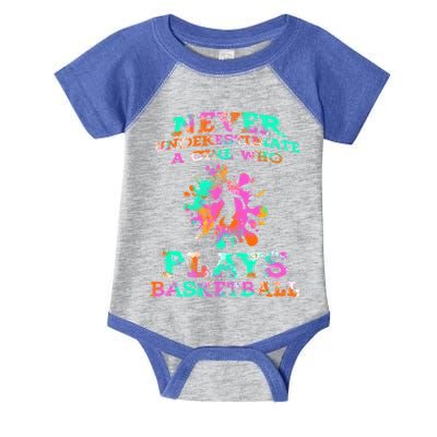 Basketball Player Hoops Streetball Baller Basketball Gift Infant Baby Jersey Bodysuit