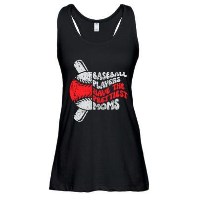 Baseball Players Have The Prettiest Moms Funny Baseball Ladies Essential Flowy Tank