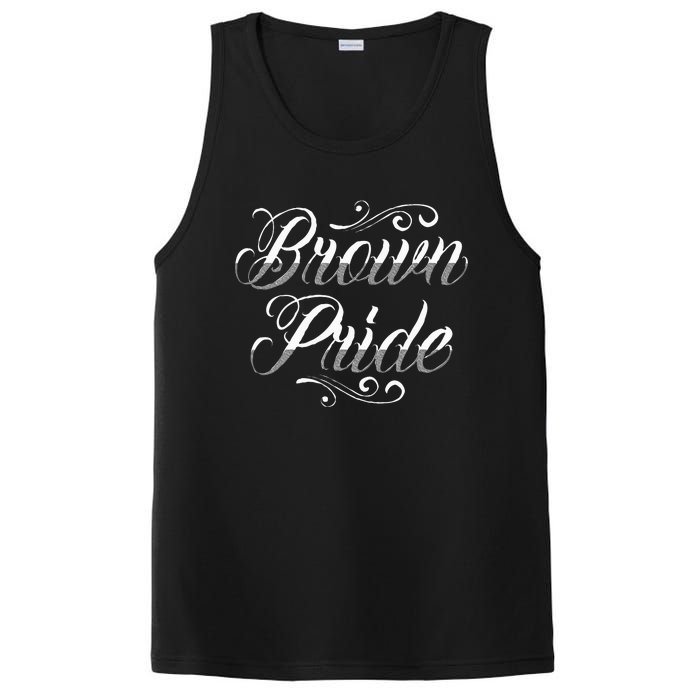 Brown Pride Hispanic Latino American Chicano Mexican PosiCharge Competitor Tank