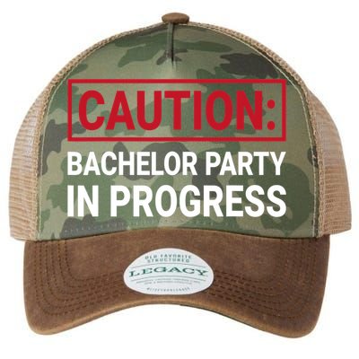 Bachelor Party In Progress Stag Groomsmen Getaway Wedding Legacy Tie Dye Trucker Hat