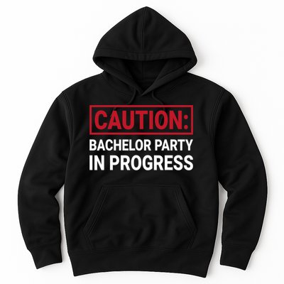 Bachelor Party In Progress Stag Groomsmen Getaway Wedding Hoodie
