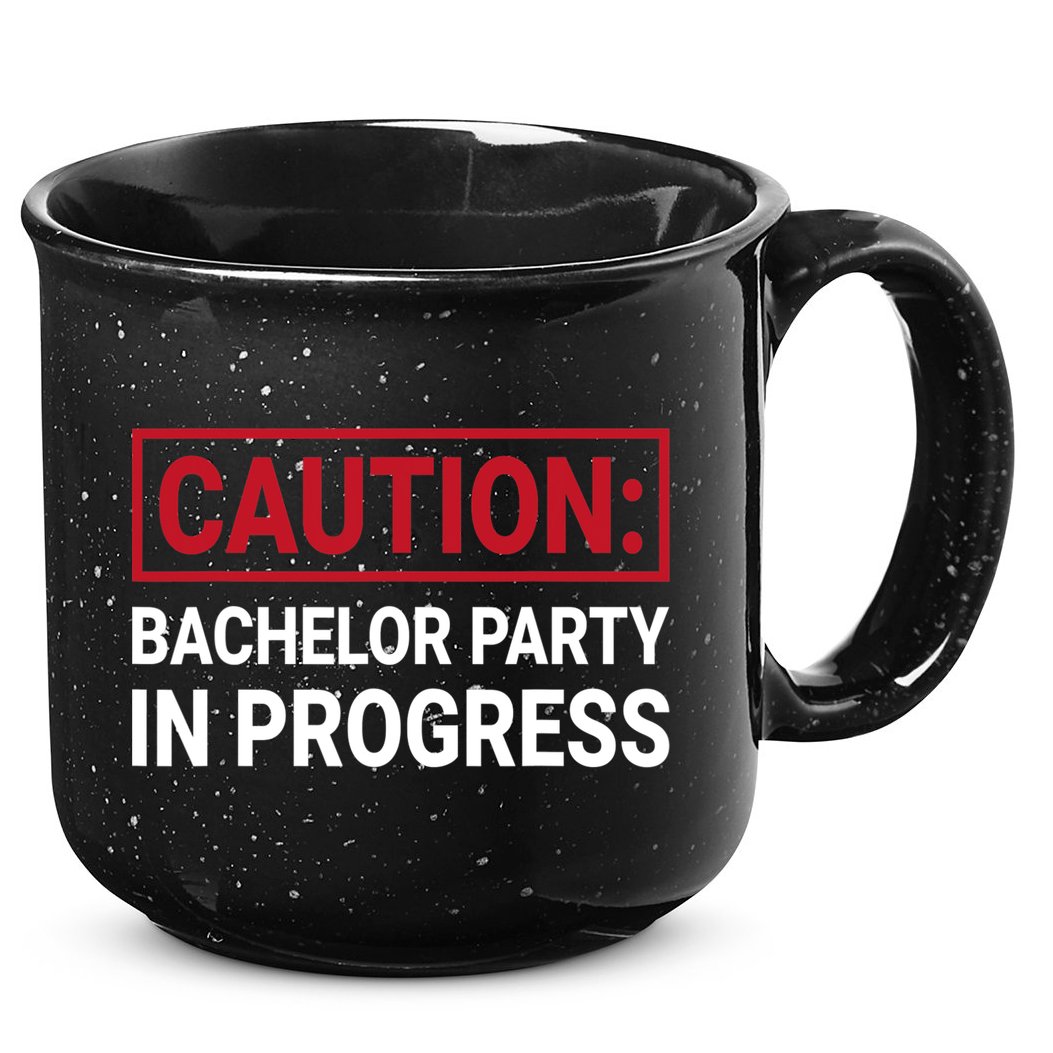 Bachelor Party In Progress Stag Groomsmen Getaway Wedding 15oz Campfire Ceramic Mug