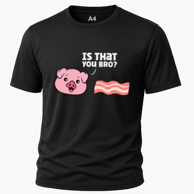 Bacon Pig Is That You Funny Pork Bacon Cooling Performance Crew T-Shirt
