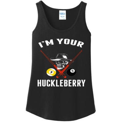 Billiards Pool Im Your Huckleberry Ladies Essential Tank