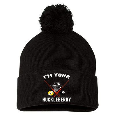 Billiards Pool Im Your Huckleberry Pom Pom 12in Knit Beanie