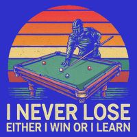 Billiard Pool I Never Lose Either Win Or I Learn Baby Bodysuit