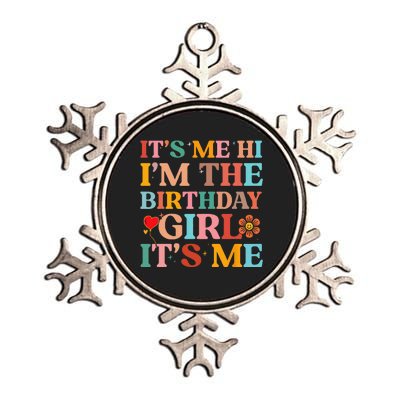 Birthday Party Its Me Hi Im The Birthday Its Me Metallic Star Ornament