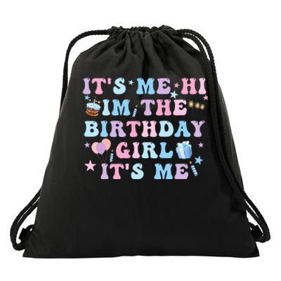 Birthday Party Its Me Hi Im The Birthday Its Me Drawstring Bag