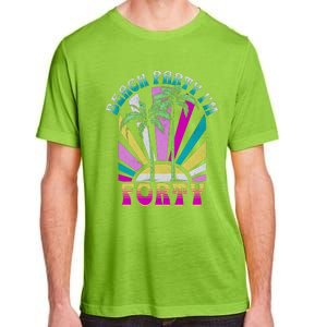 Beach Party I’M Forty Retro Sun Beach Adult ChromaSoft Performance T-Shirt