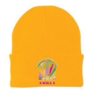 Beach Party I’M Forty Retro Sun Beach Knit Cap Winter Beanie