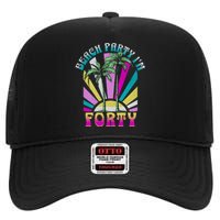 Beach Party I’M Forty Retro Sun Beach High Crown Mesh Back Trucker Hat