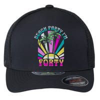 Beach Party I’M Forty Retro Sun Beach Flexfit Unipanel Trucker Cap