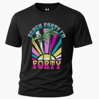 Beach Party I’M Forty Retro Sun Beach Cooling Performance Crew T-Shirt