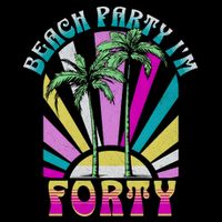 Beach Party I’M Forty Retro Sun Beach Cooling Performance Crew T-Shirt