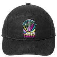 Beach Party I’M Forty Retro Sun Beach 7-Panel Snapback Hat