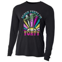 Beach Party I’M Forty Retro Sun Beach Cooling Performance Long Sleeve Crew