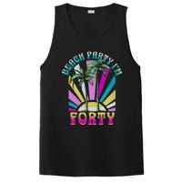 Beach Party I’M Forty Retro Sun Beach PosiCharge Competitor Tank