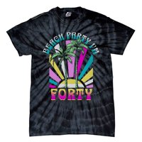 Beach Party I’M Forty Retro Sun Beach Tie-Dye T-Shirt