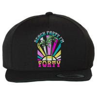 Beach Party I’M Forty Retro Sun Beach Wool Snapback Cap