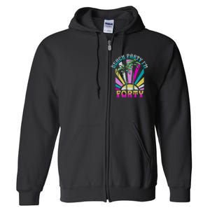 Beach Party I’M Forty Retro Sun Beach Full Zip Hoodie