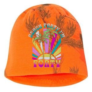 Beach Party I’M Forty Retro Sun Beach Kati - Camo Knit Beanie