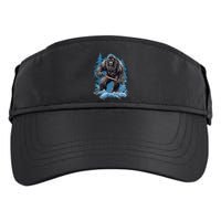 Bigfoot Playing Ice Hockey Funny Sasquatch Hockey Stick Funny Gift Adult Drive Performance Visor