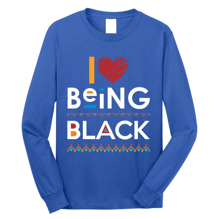 Black Power I Love Being Black Gift Long Sleeve Shirt