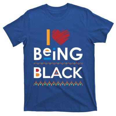 Black Power I Love Being Black Gift T-Shirt