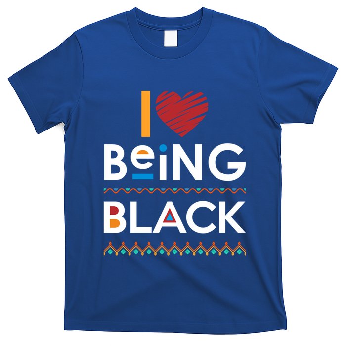 Black Power I Love Being Black Gift T-Shirt