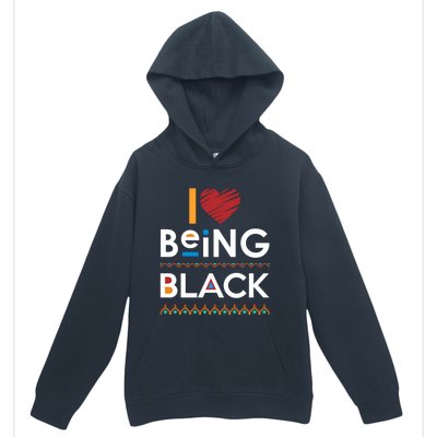 Black Power I Love Being Black Gift Urban Pullover Hoodie