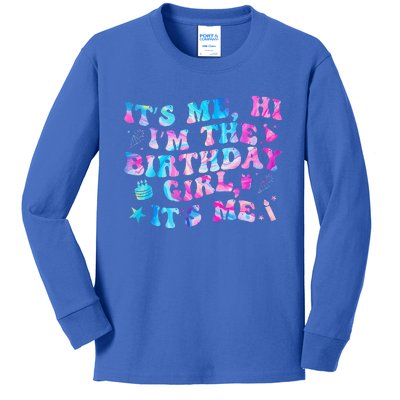 Birthday Party Its Me Hi Im The Birthday Girl Its Me  Kids Long Sleeve Shirt