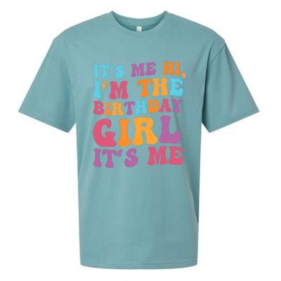 Birthday Party Its Me Hi Im The Birthday Girl Its Me Sueded Cloud Jersey T-Shirt