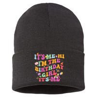 Birthday Party Its Me Hi Im The Birthday Girl Its Me Sustainable Knit Beanie