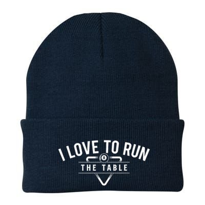Billiard Player I Love To Run The Table 8 Ball Pool Lover Gift Beanie